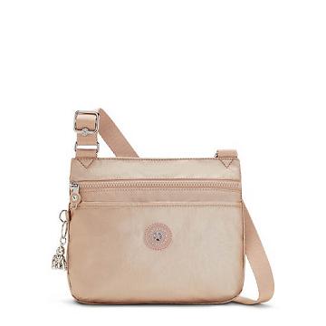 Bolsos Cruzados Kipling Emmylou Metallic Dorados | MX 1109UZ